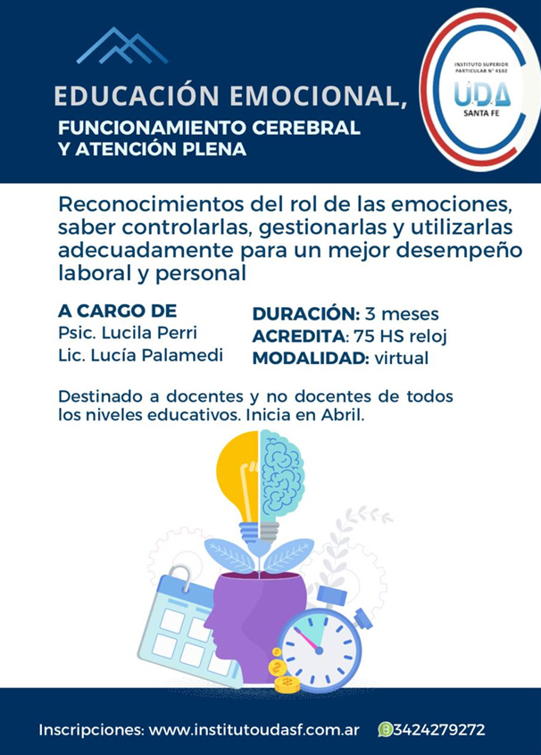 EDUCACIÓN EMOCIONAL, FUNCIONAMIENTO CEREBRAL Y ATENCIÓN PLENA